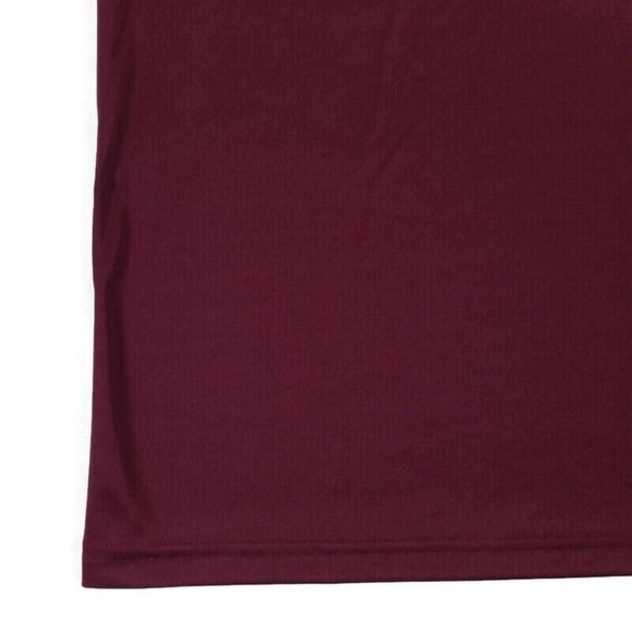 Nike Team iHoops First Logo Burgandy Short Sleeve Fit Dry Polo Shirt Mens Large - Picture 5 of 12